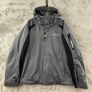 Halti FIS Ski Jacket Mens‎ XS Gray DrymaxX Full Zip Coat Water Wind Resistant